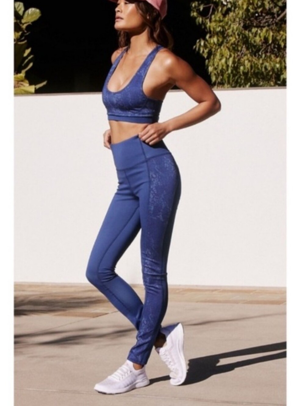 Daily Practice Sofia High-Waist Blue Workout Leggings Athletic Athleisure Size M
